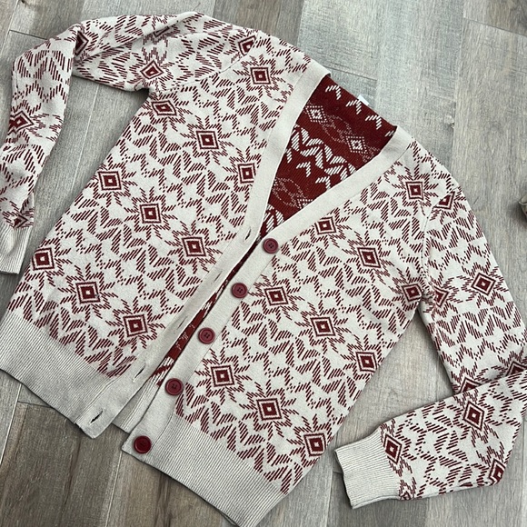 Western Aztec print cardigan, fits like a M - Picture 1 of 3